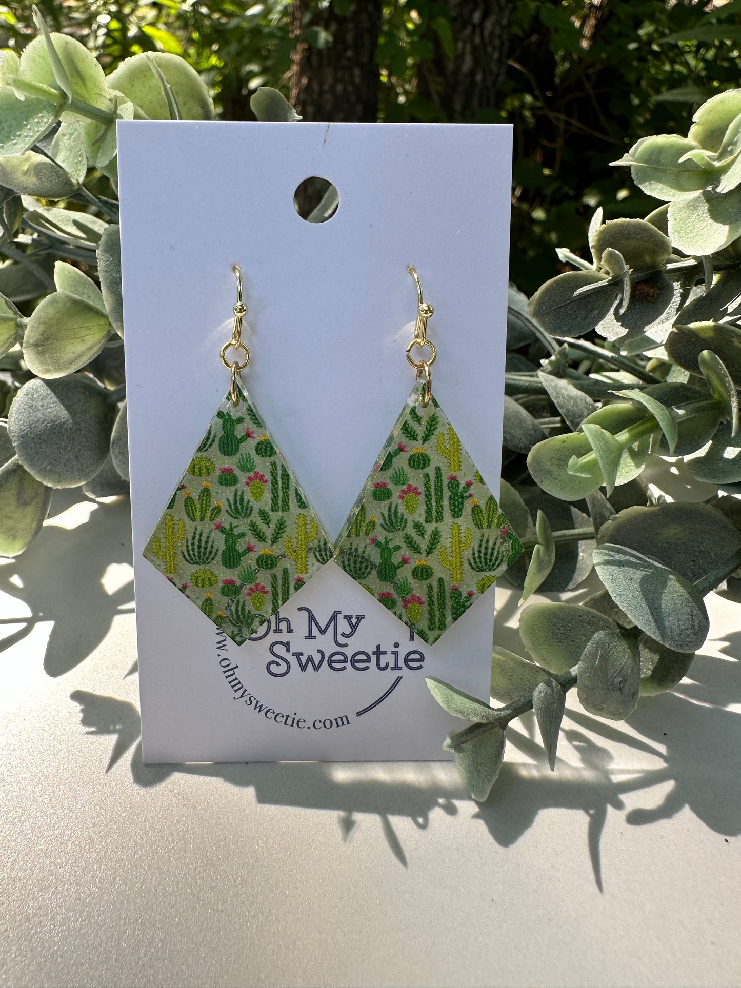 Cactus Diamond Earrings