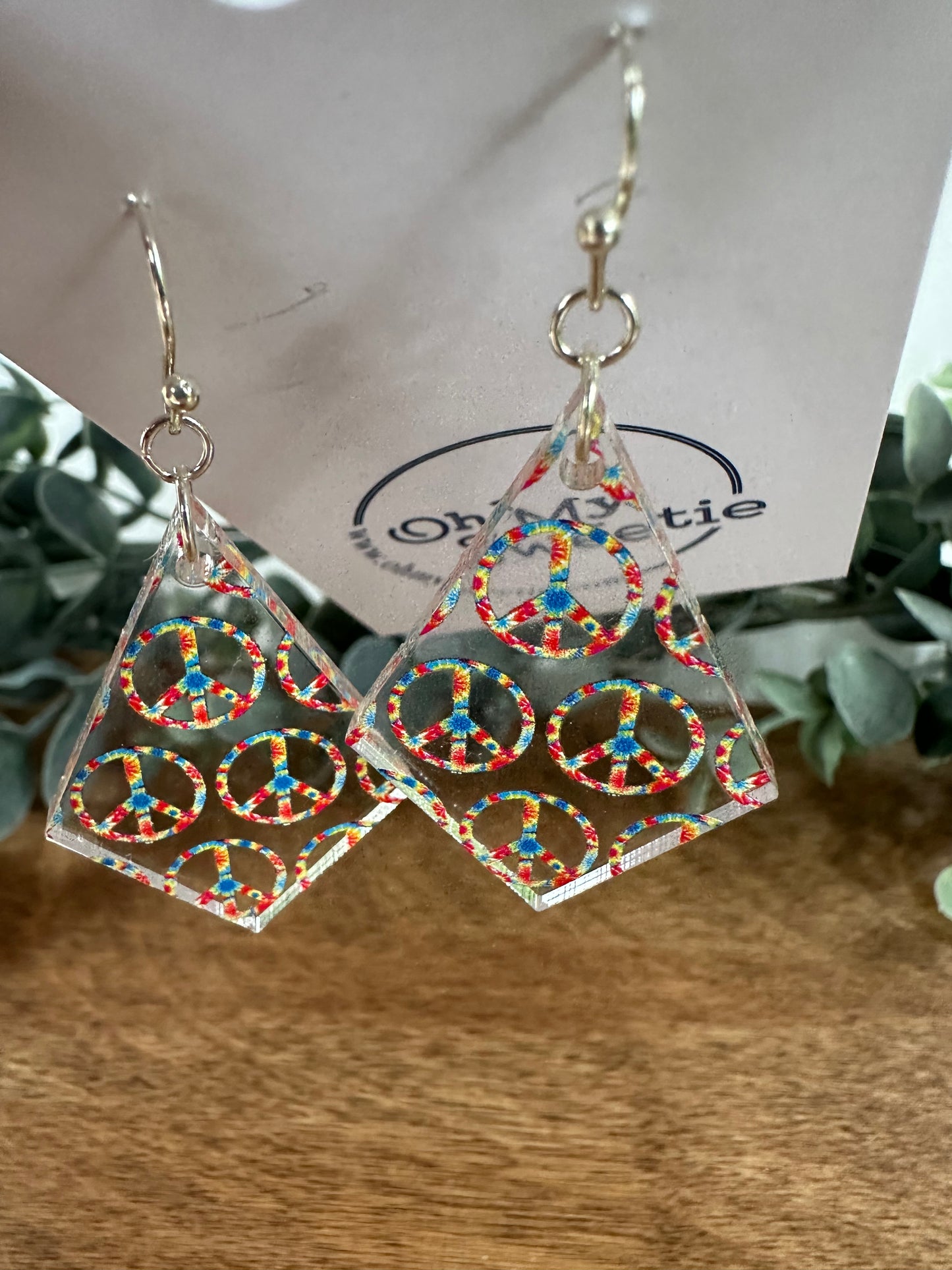 Peace Diamond Earrings