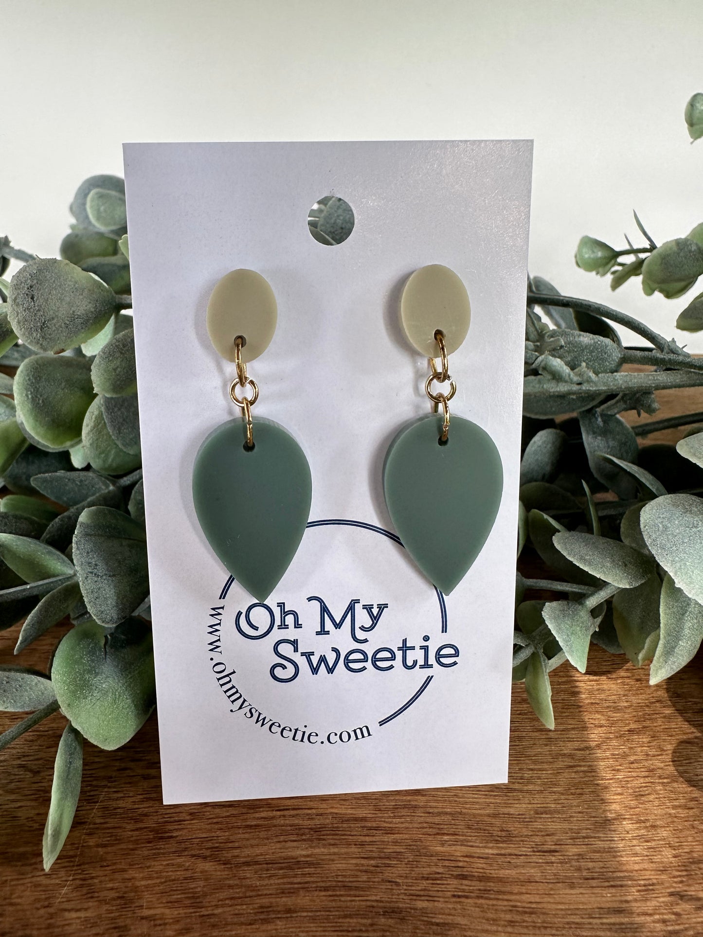 Oval Drop Earrings