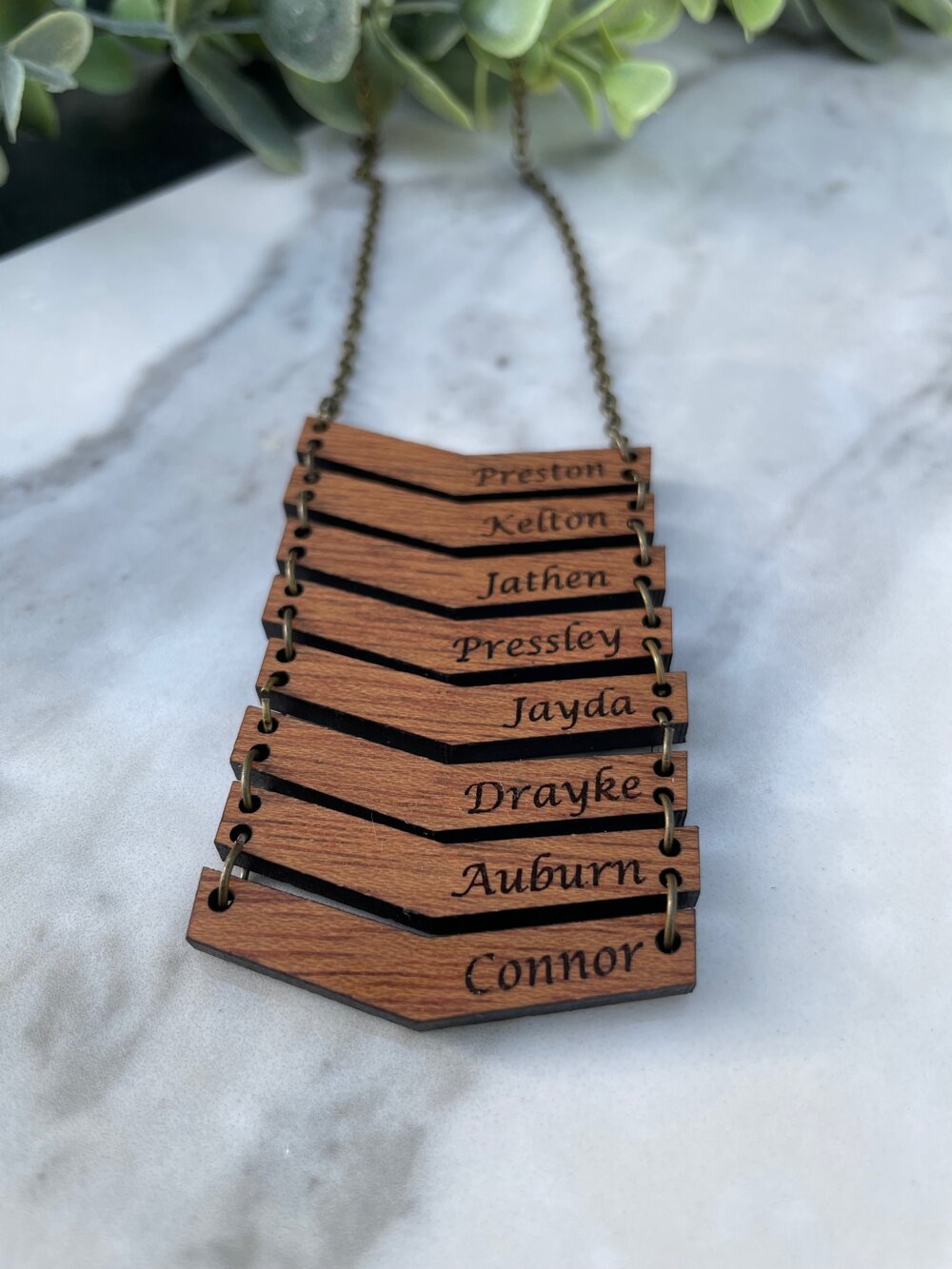 Personalized Chevron Necklace