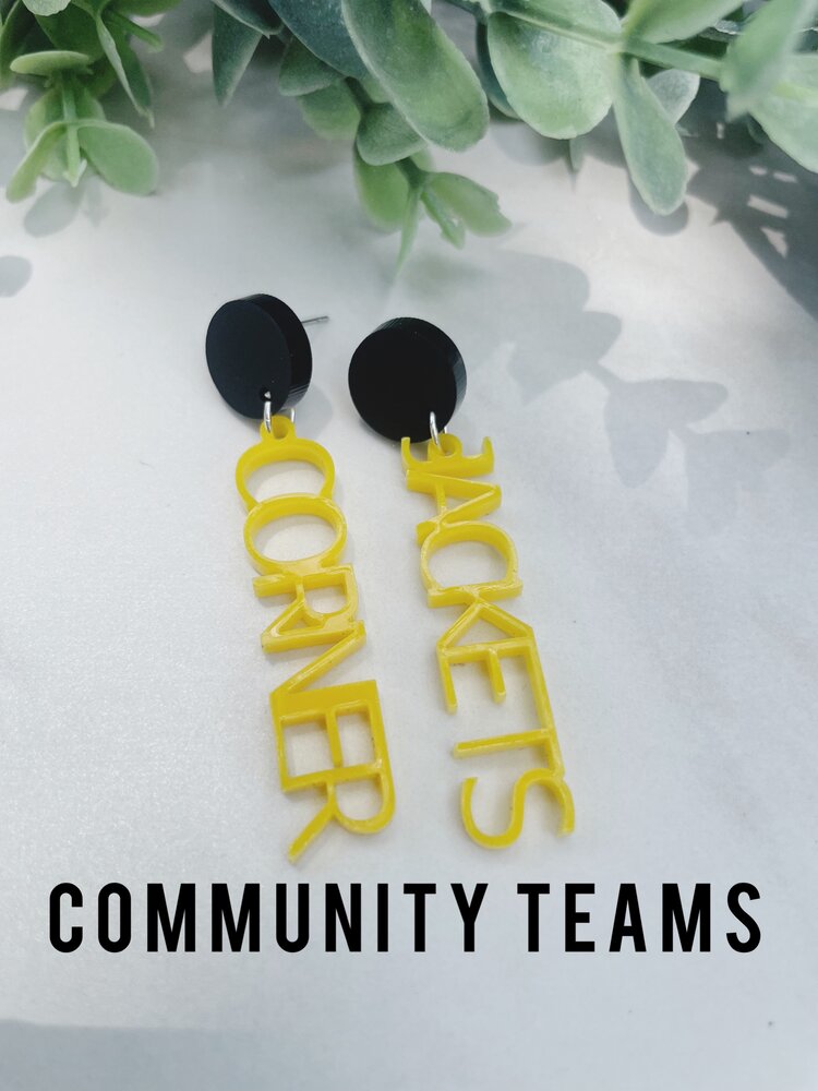 Custom School Spirit Earrings