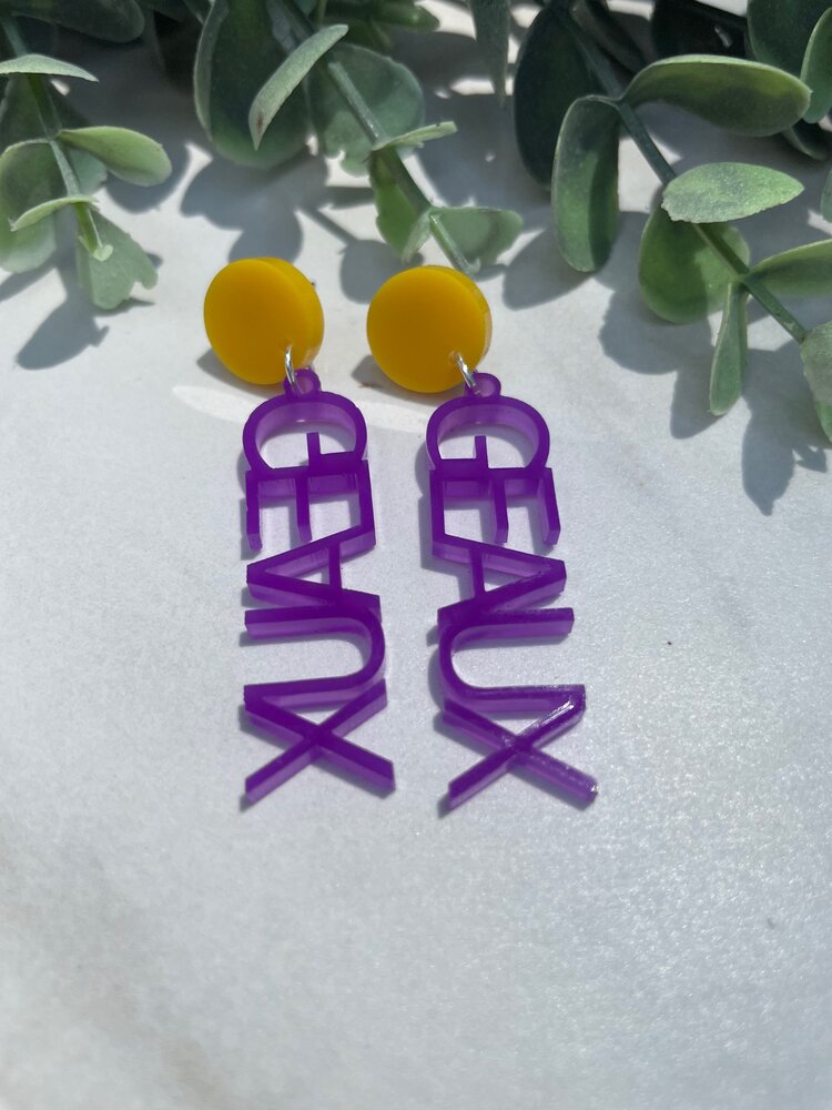 Custom School Spirit Earrings