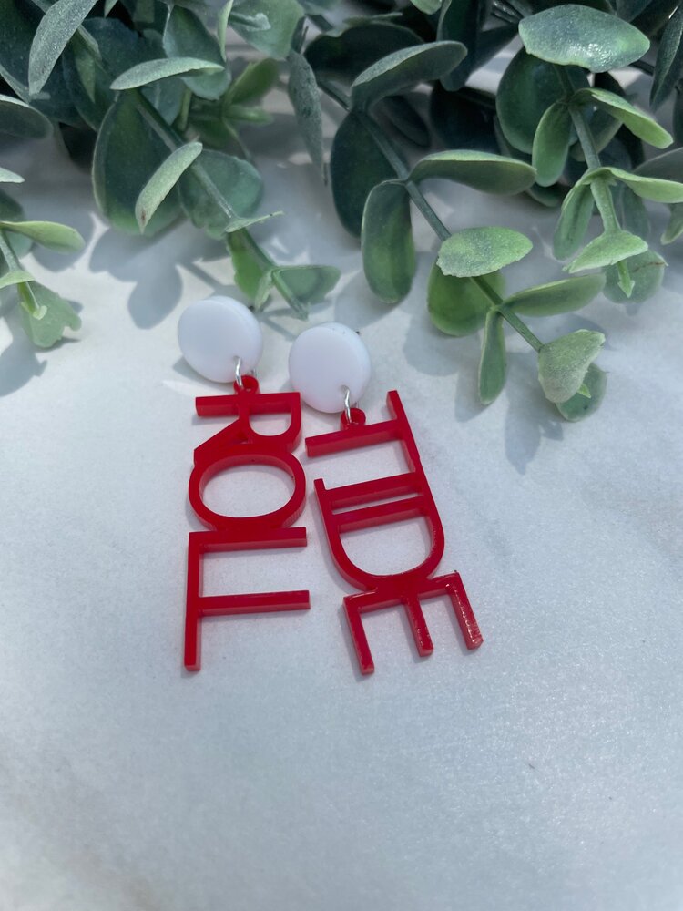 Custom School Spirit Earrings