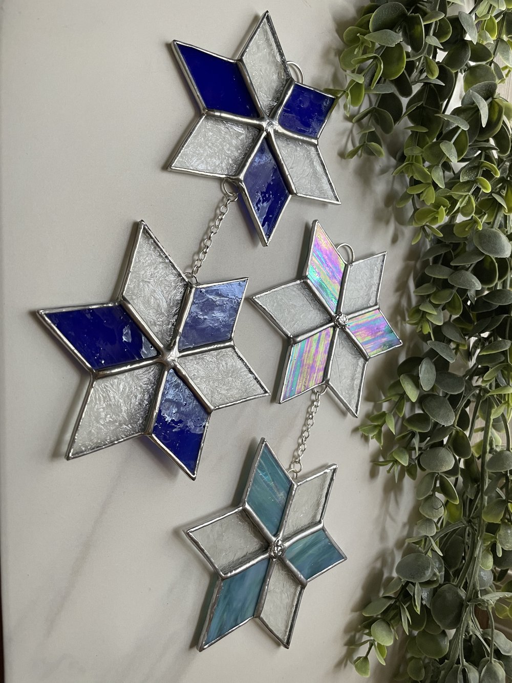 Double Star Stained Glass