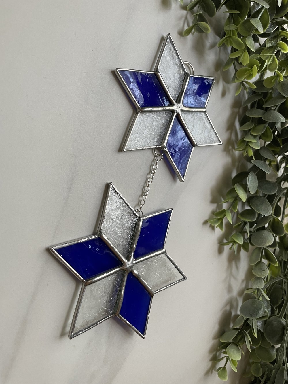 Double Star Stained Glass