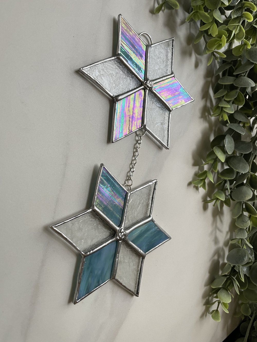 Double Star Stained Glass