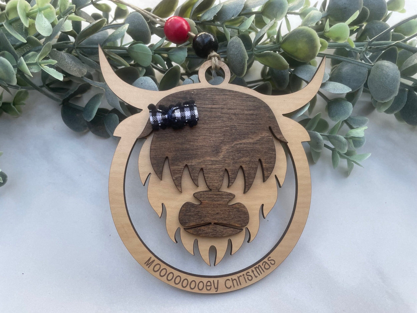Mooooooey Christmas Ornament
