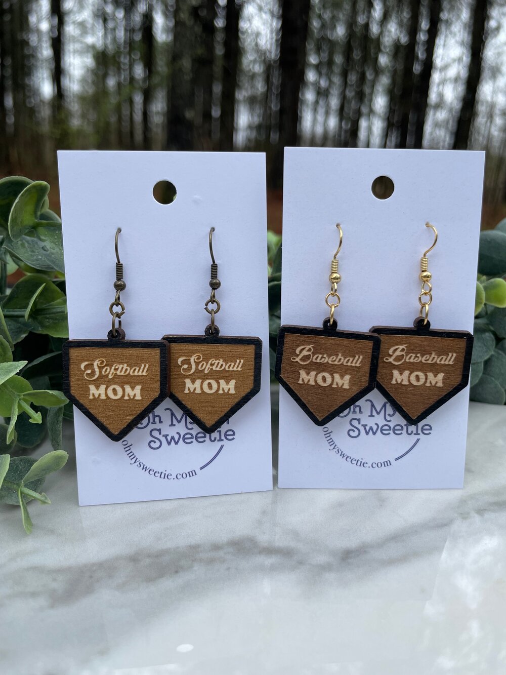 Homeplate Earrings