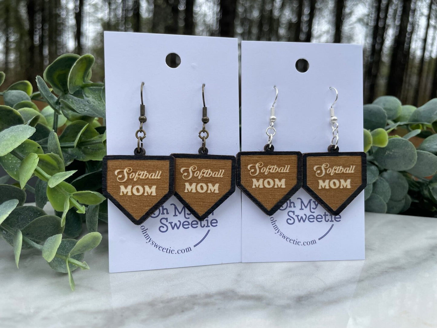 Homeplate Earrings
