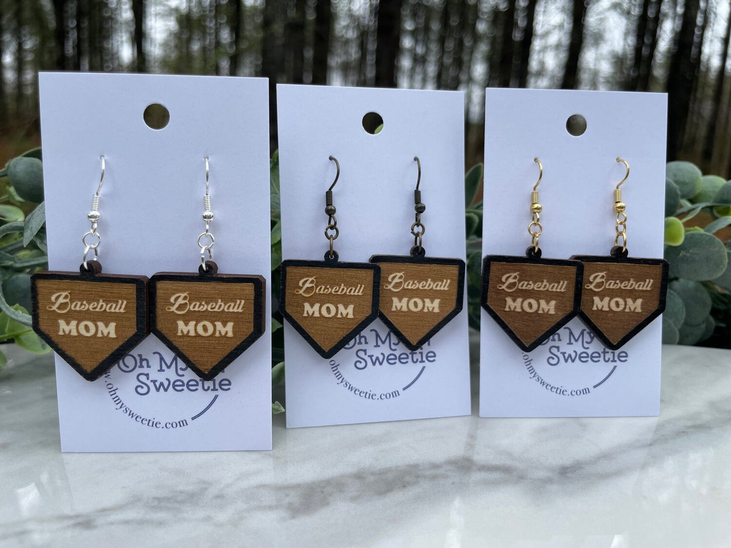 Homeplate Earrings