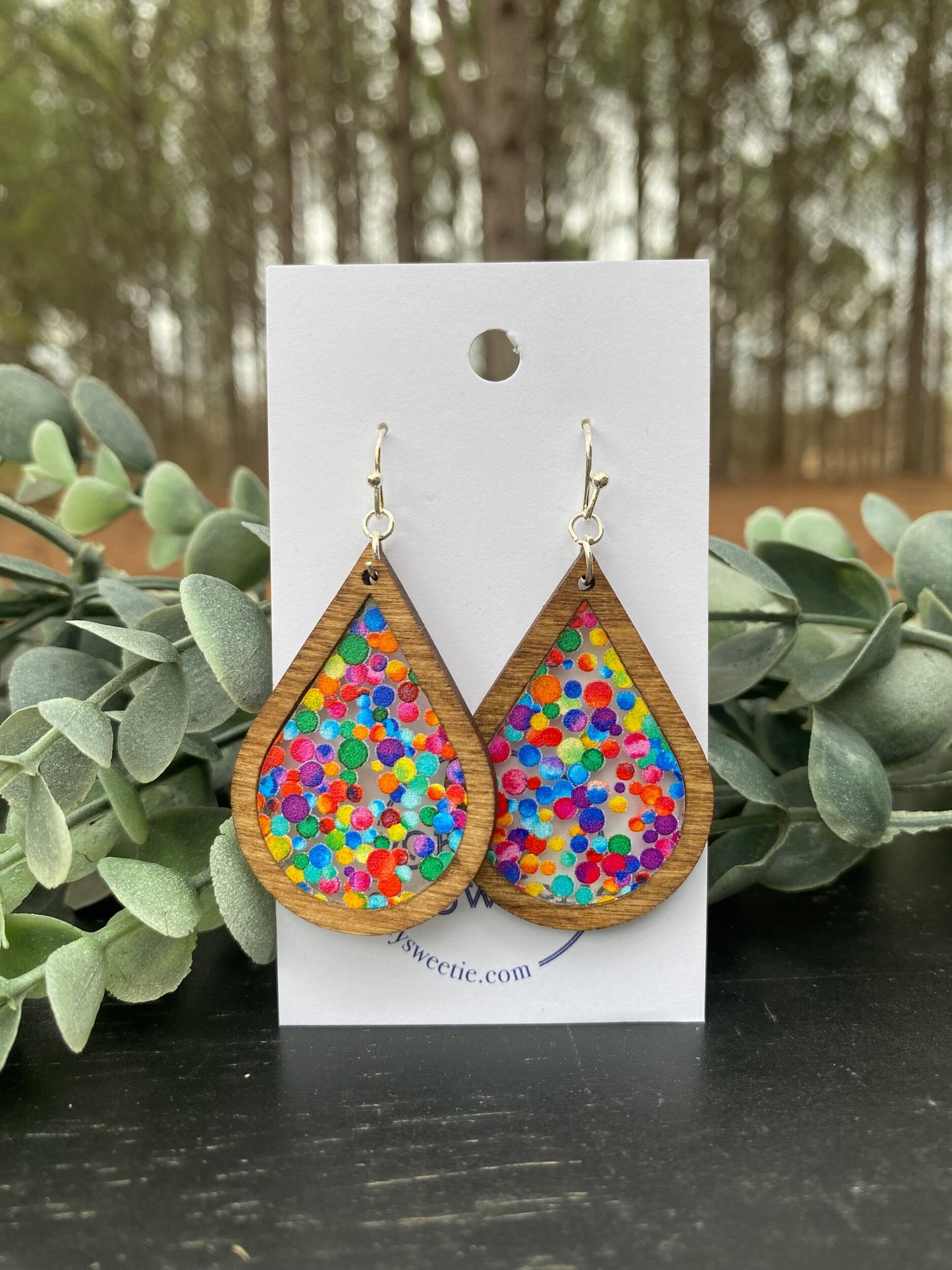 Multi-Dot Teardrop Earrings
