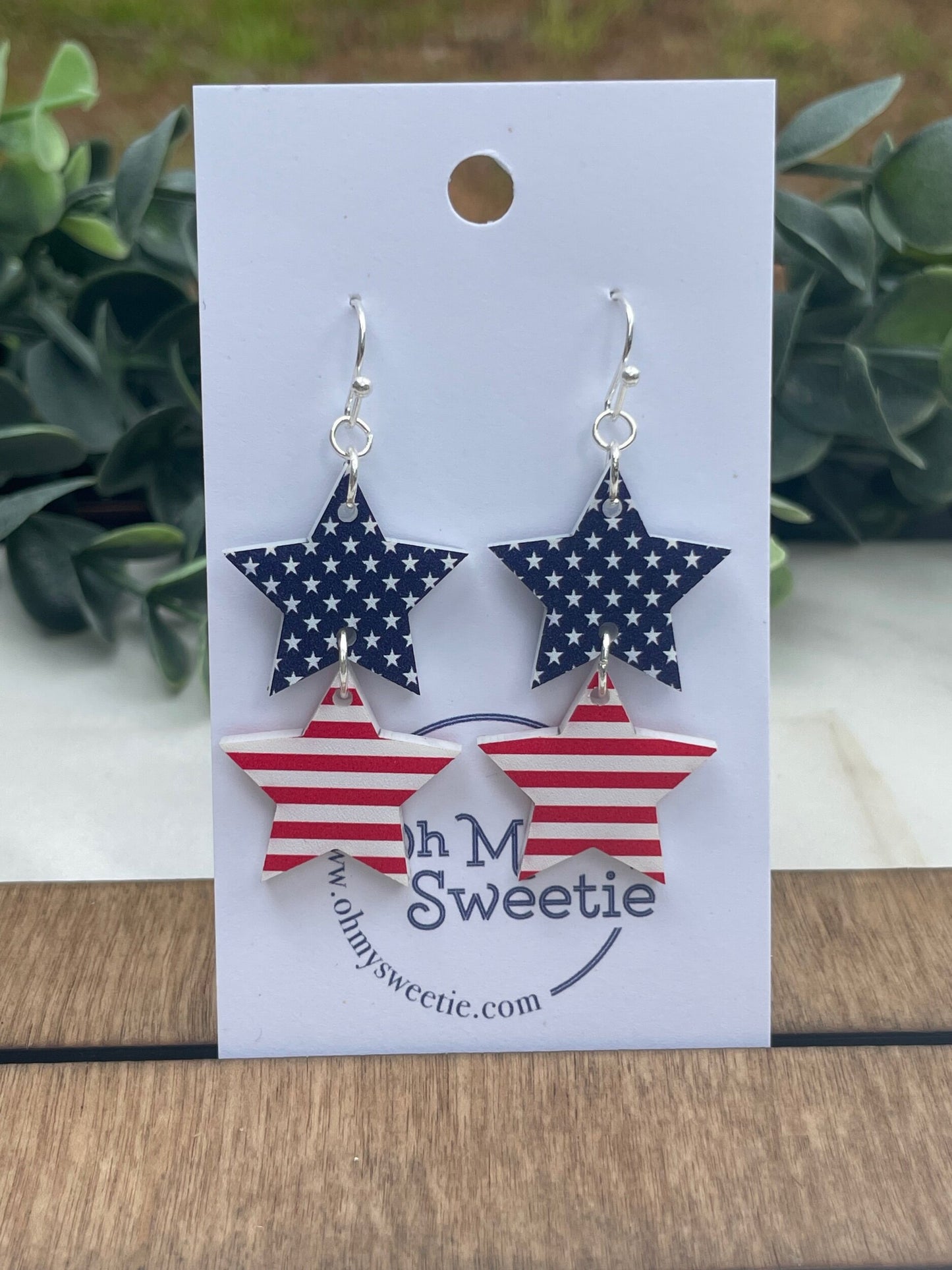 Stars And Stripes Star Dangles