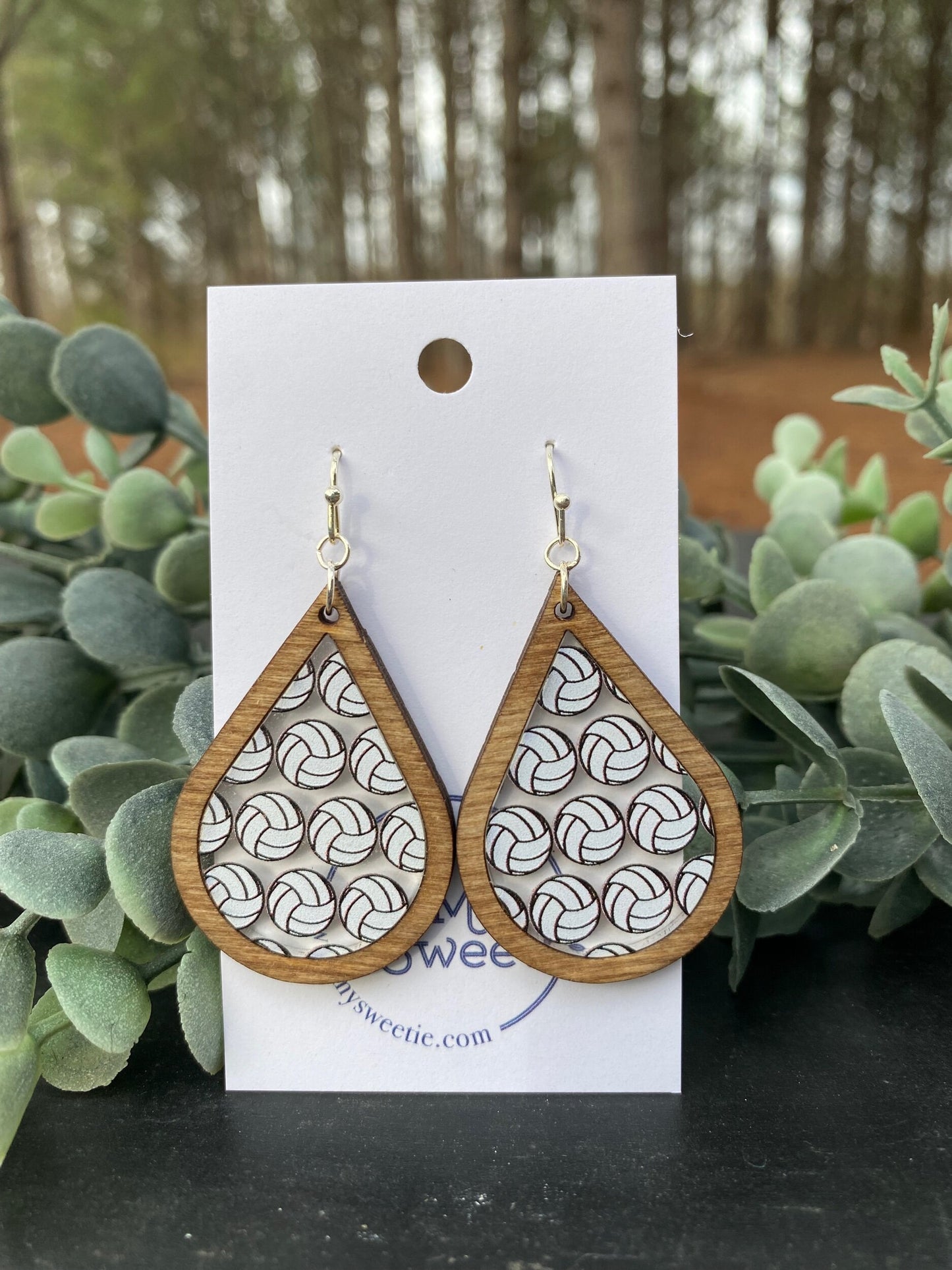 Volleyball Teardrop Earrings