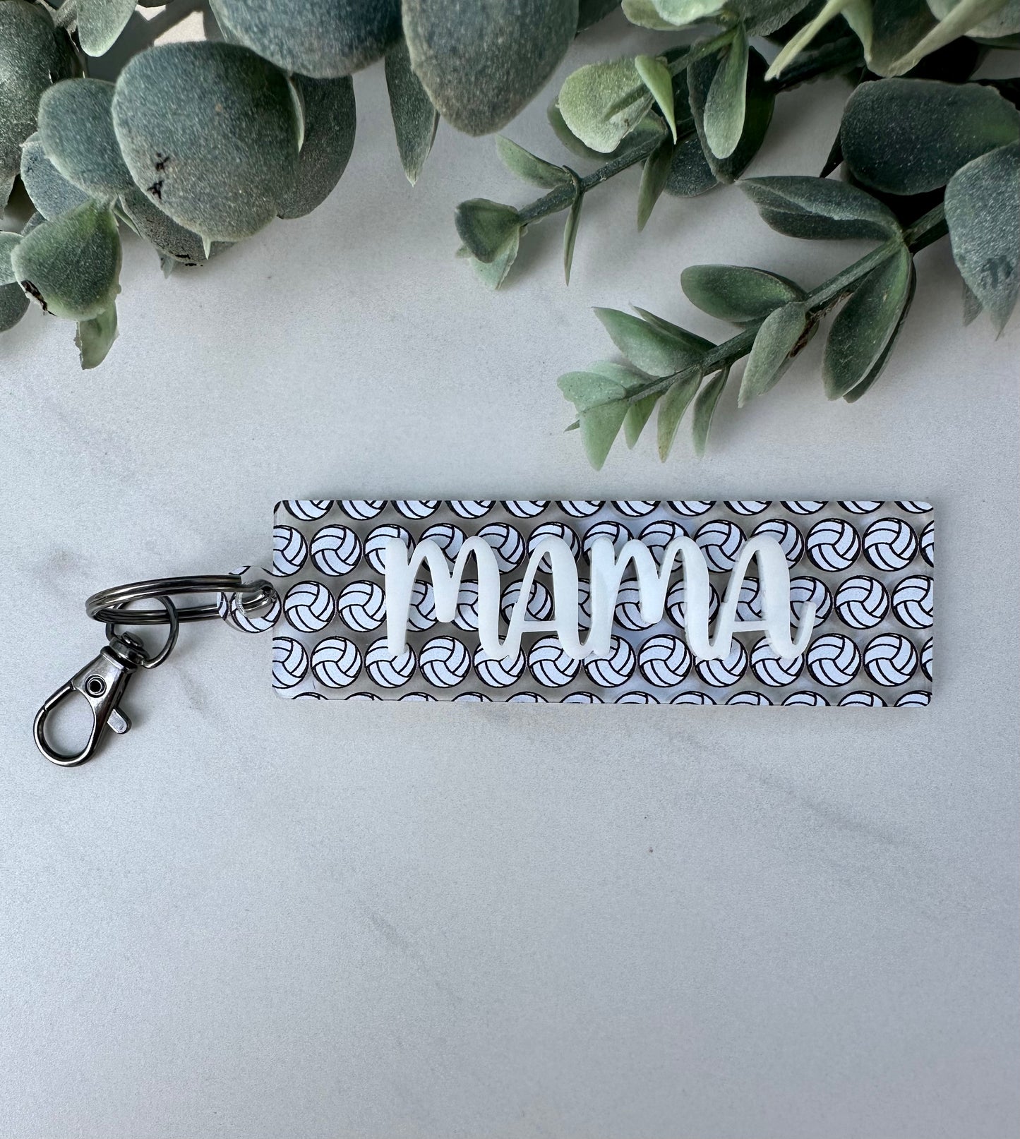 Volleyball Acrylic Keychain