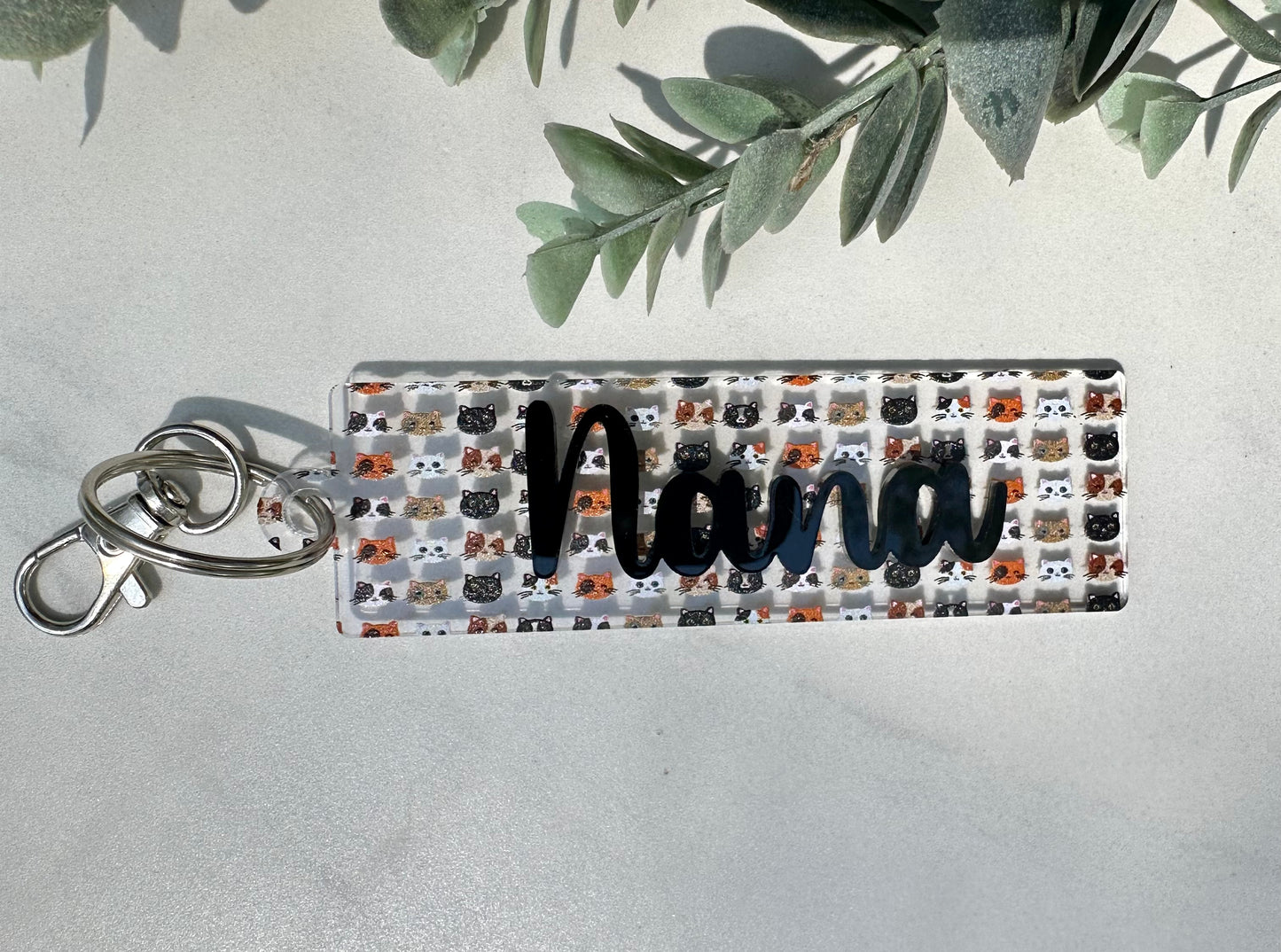 Multi Cat Acrylic Keychain