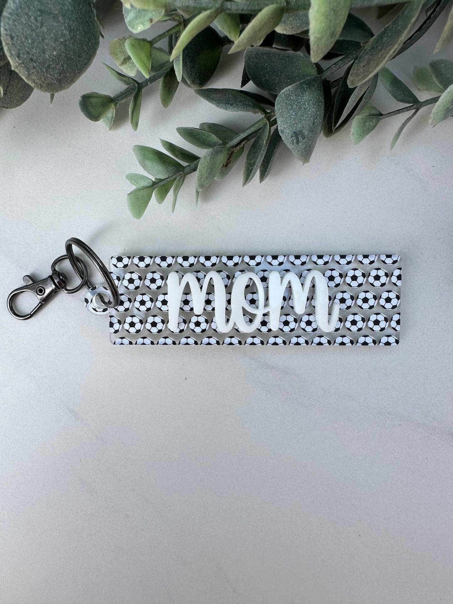 Soccer Acrylic Keychain