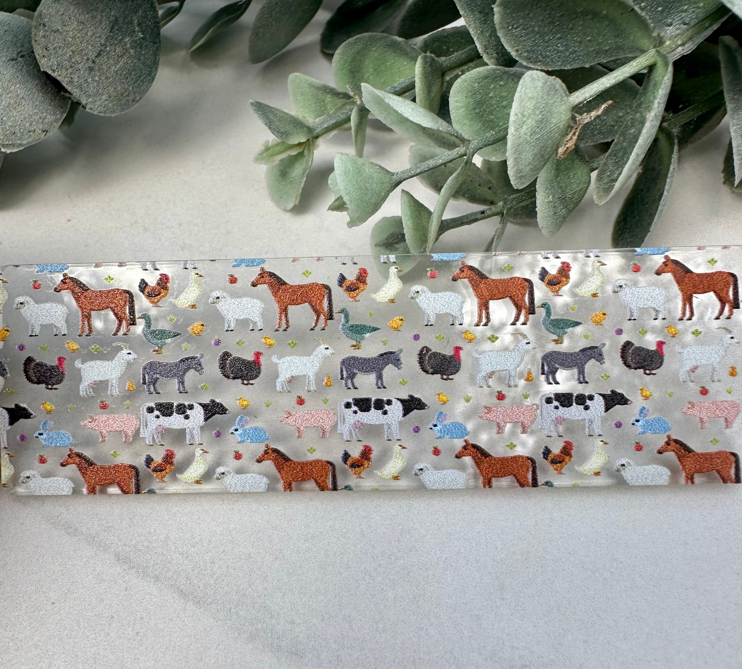 Farm Animal Acrylic Keychain