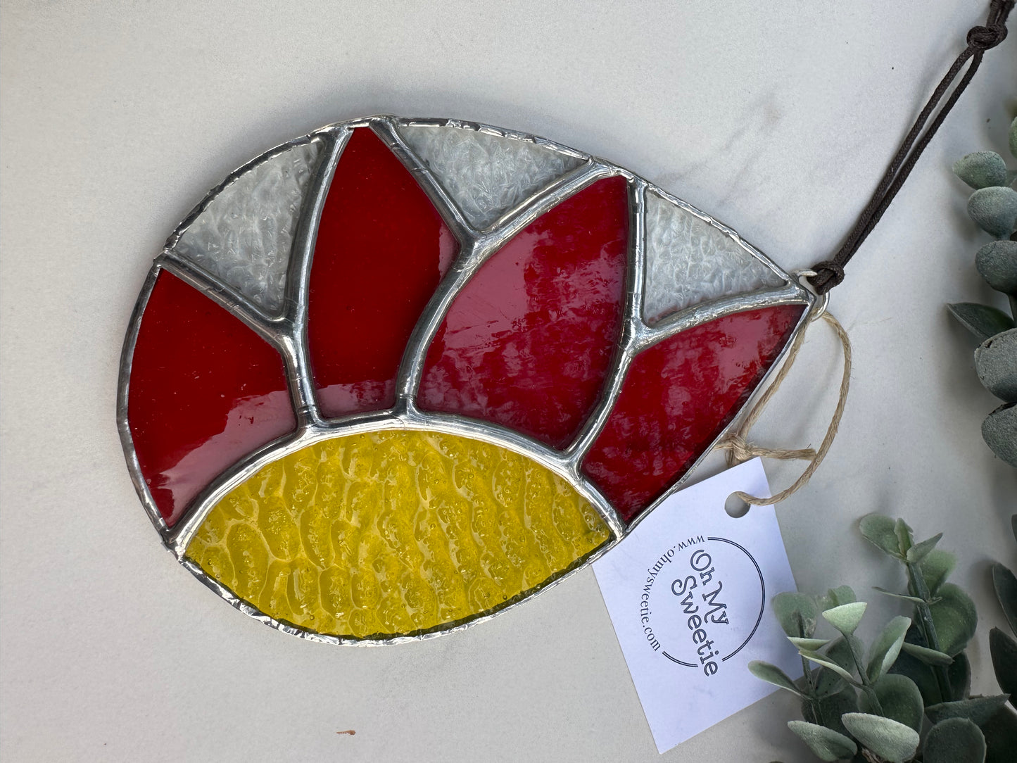 Teardrop Flower Stained Glass