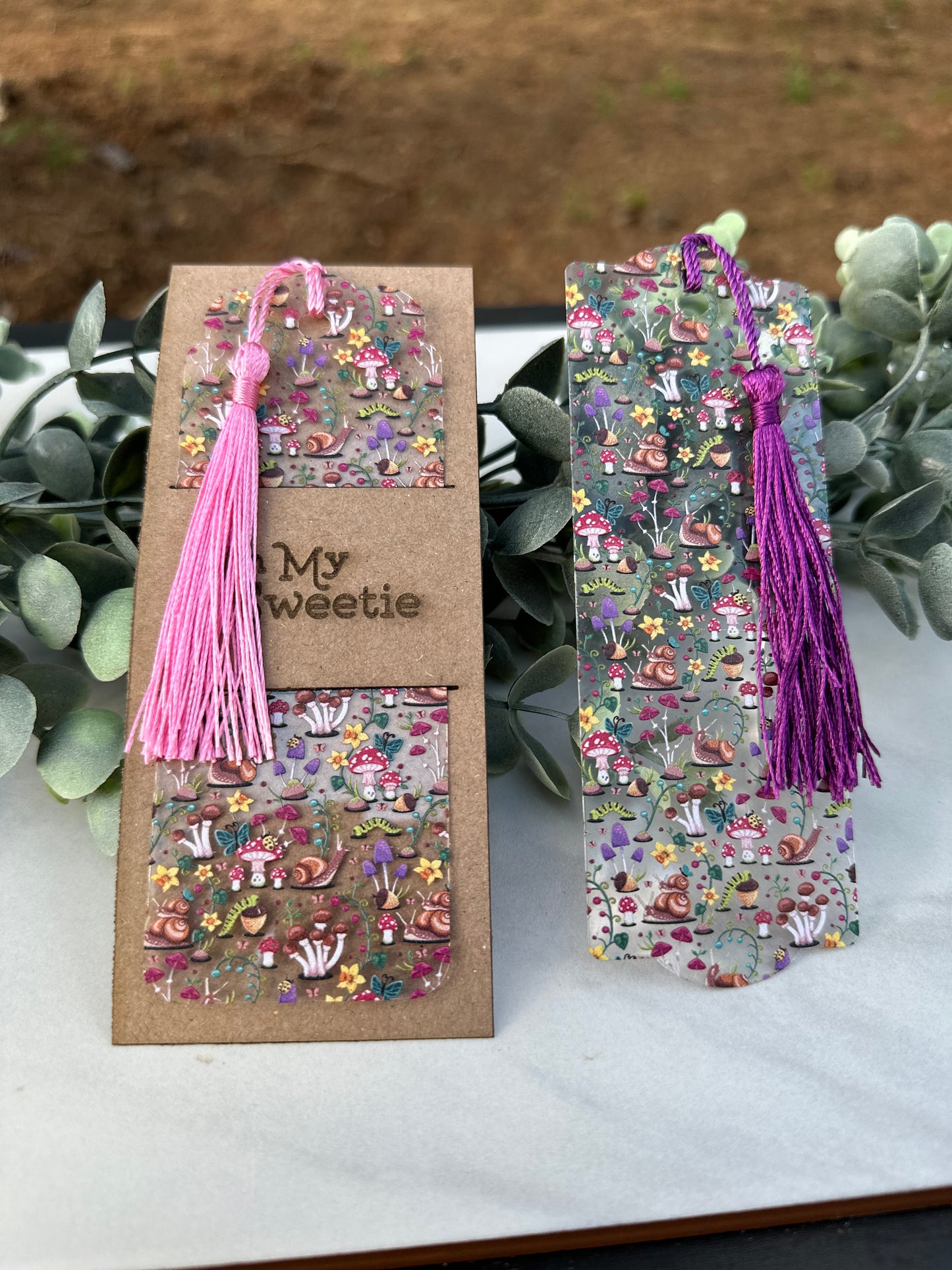 Snail & Mushroom Bookmark