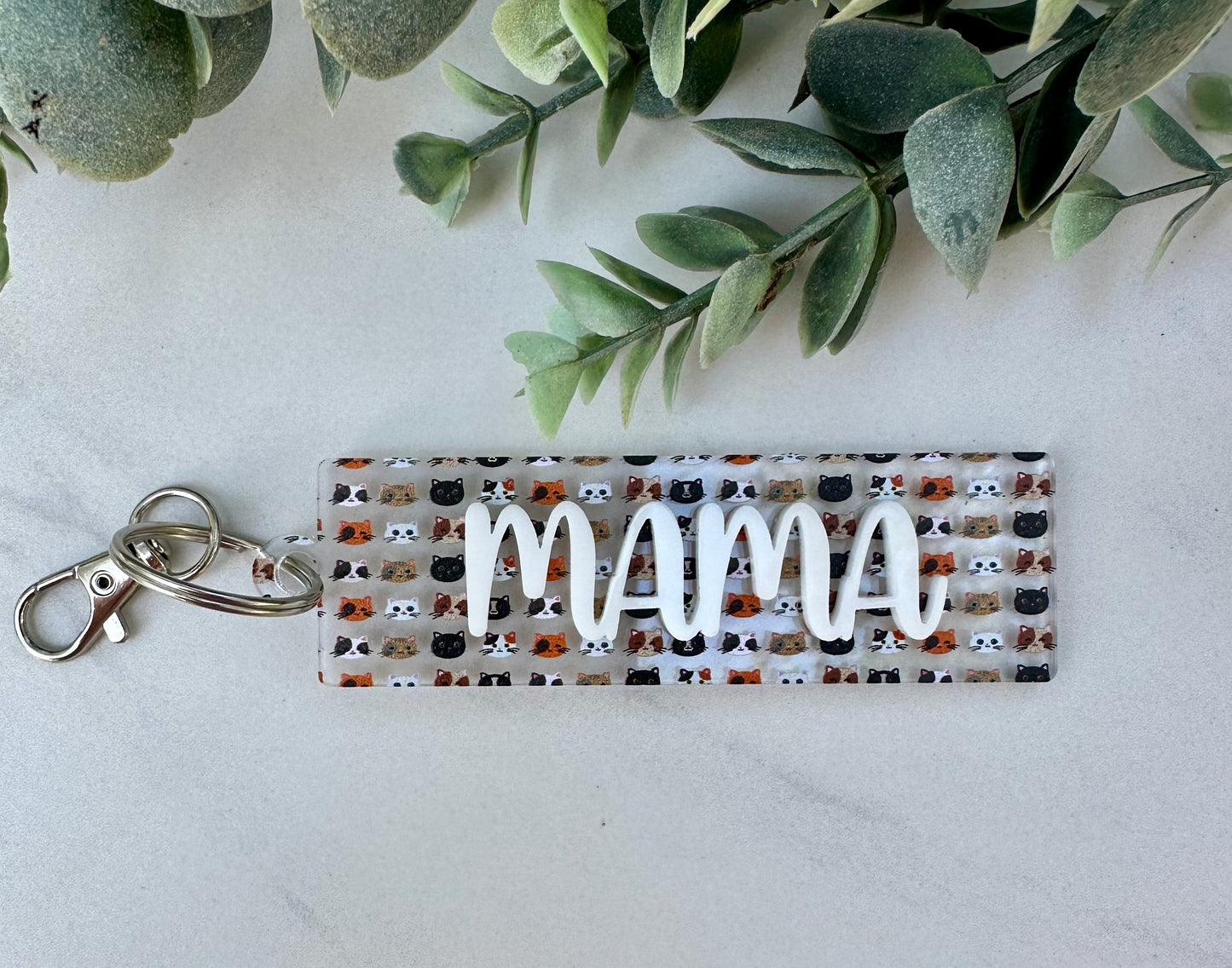Multi Cat Acrylic Keychain
