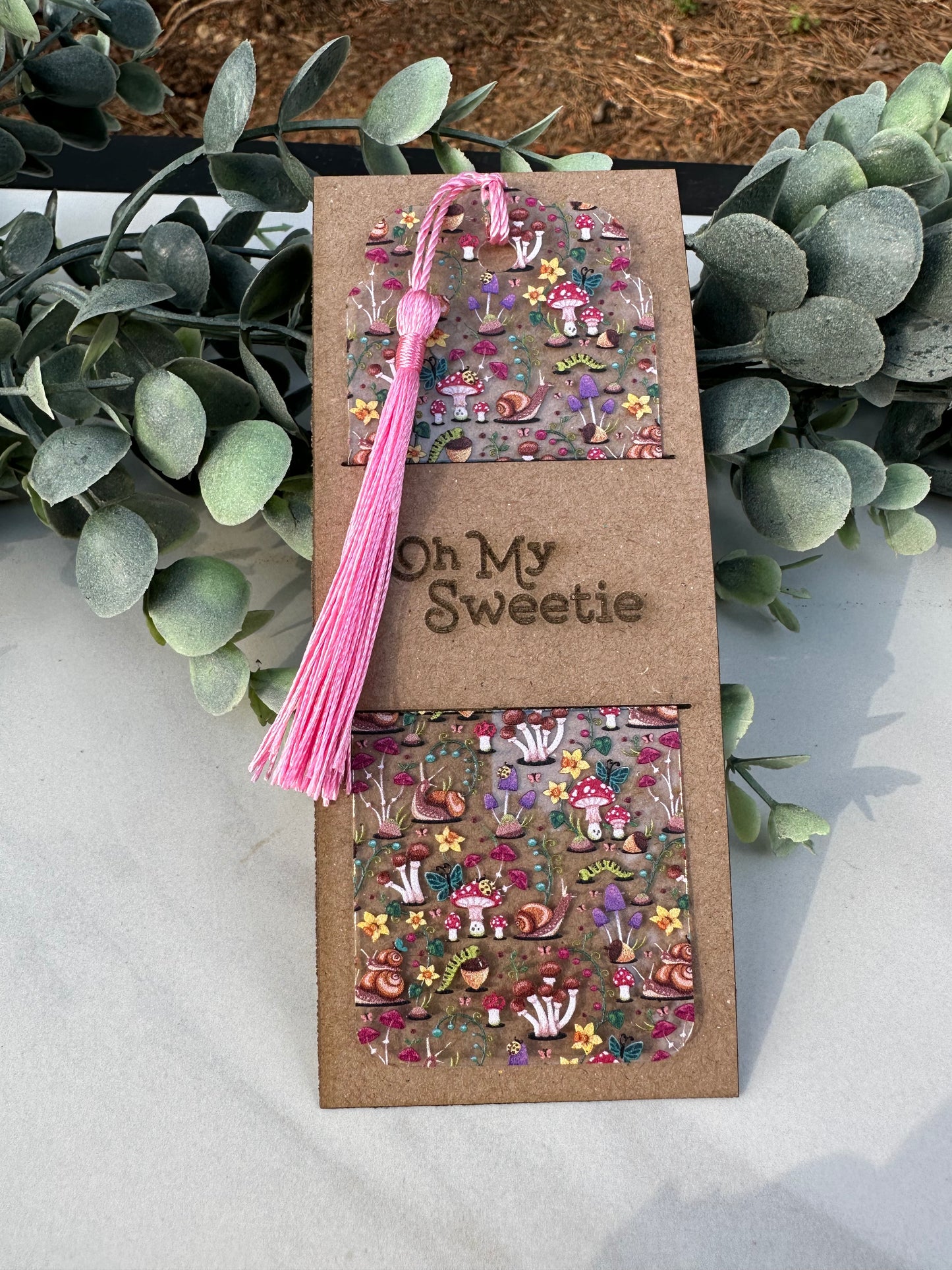Snail & Mushroom Bookmark