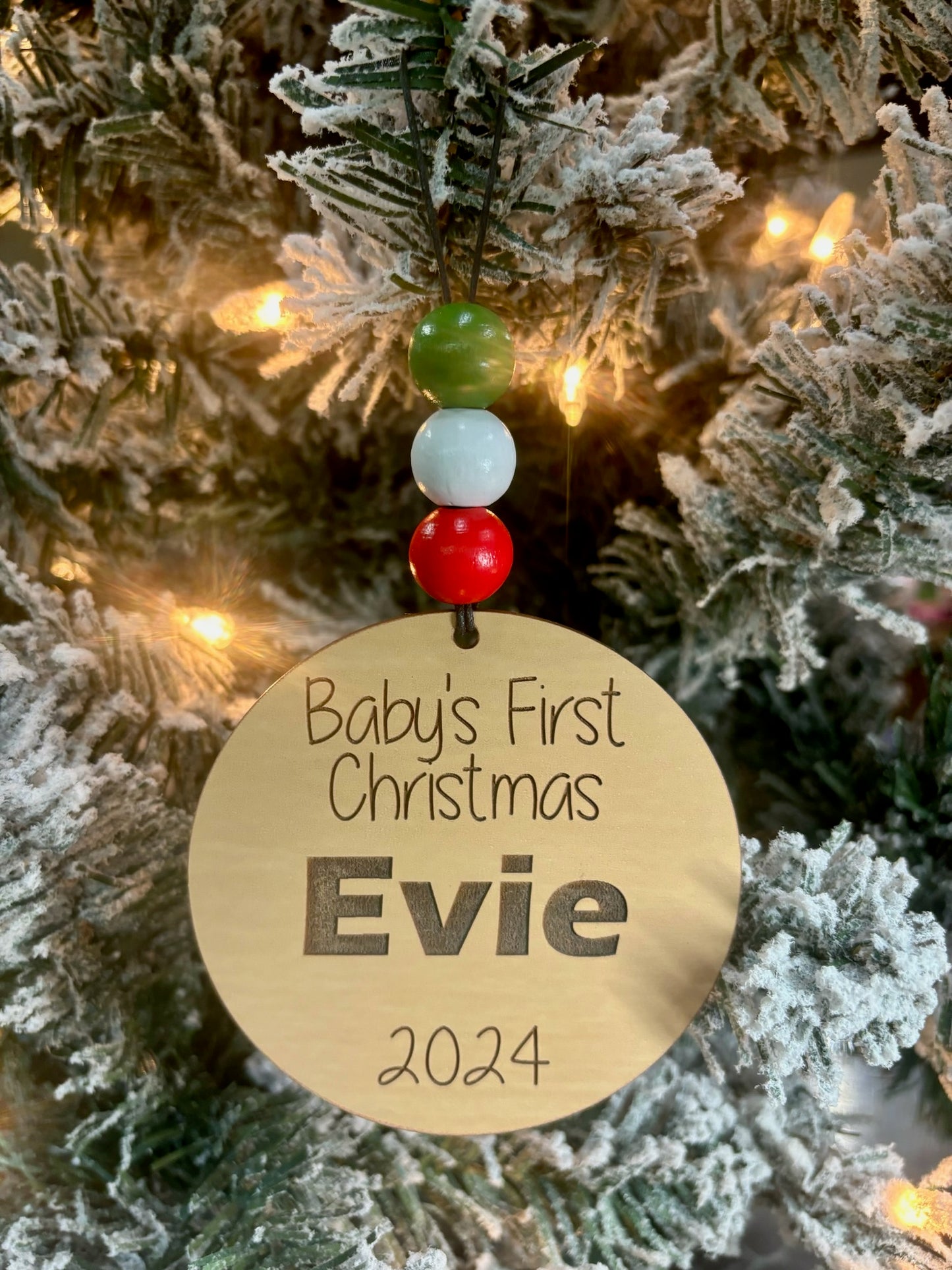 Baby’s First Personalized Ornament