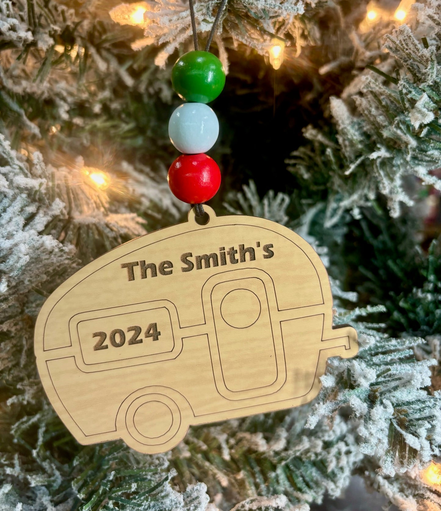 Camper Personalized Ornament