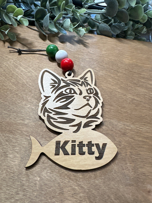 Personalized Cat Ornament