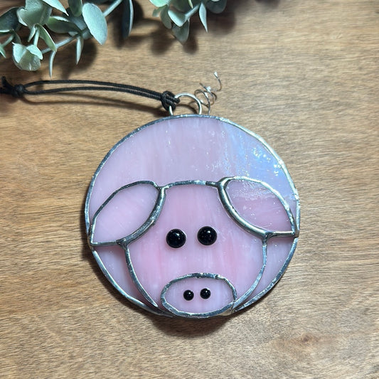 Pig  Face Stained Glass