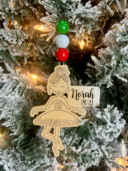 Ballerina Personalized Ornament