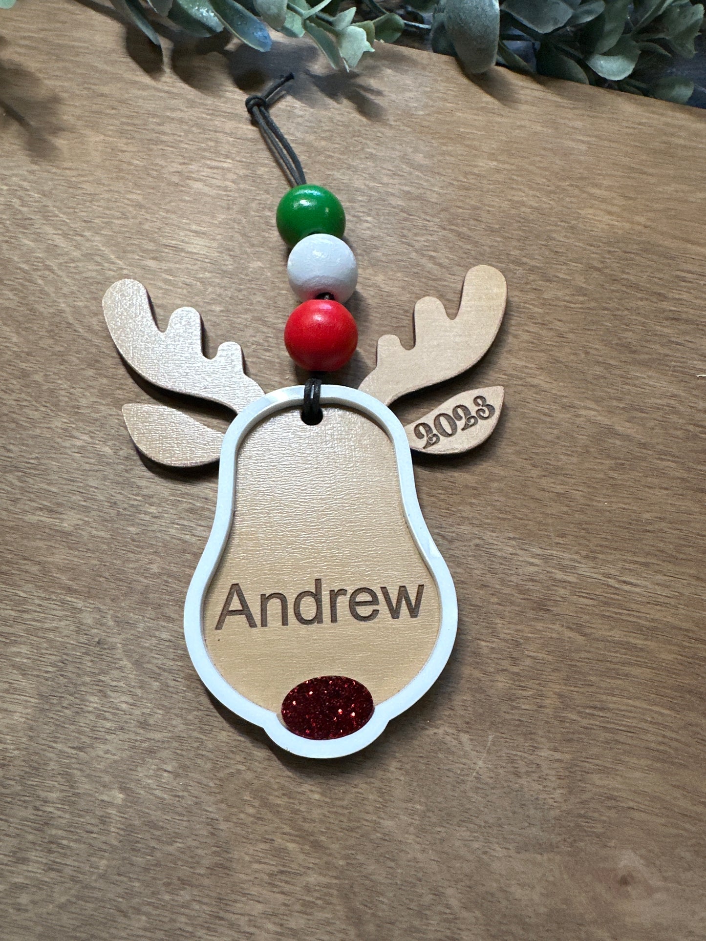 Reindeer Personalized Ornament