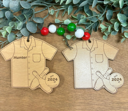 Bowling Personalized Ornament