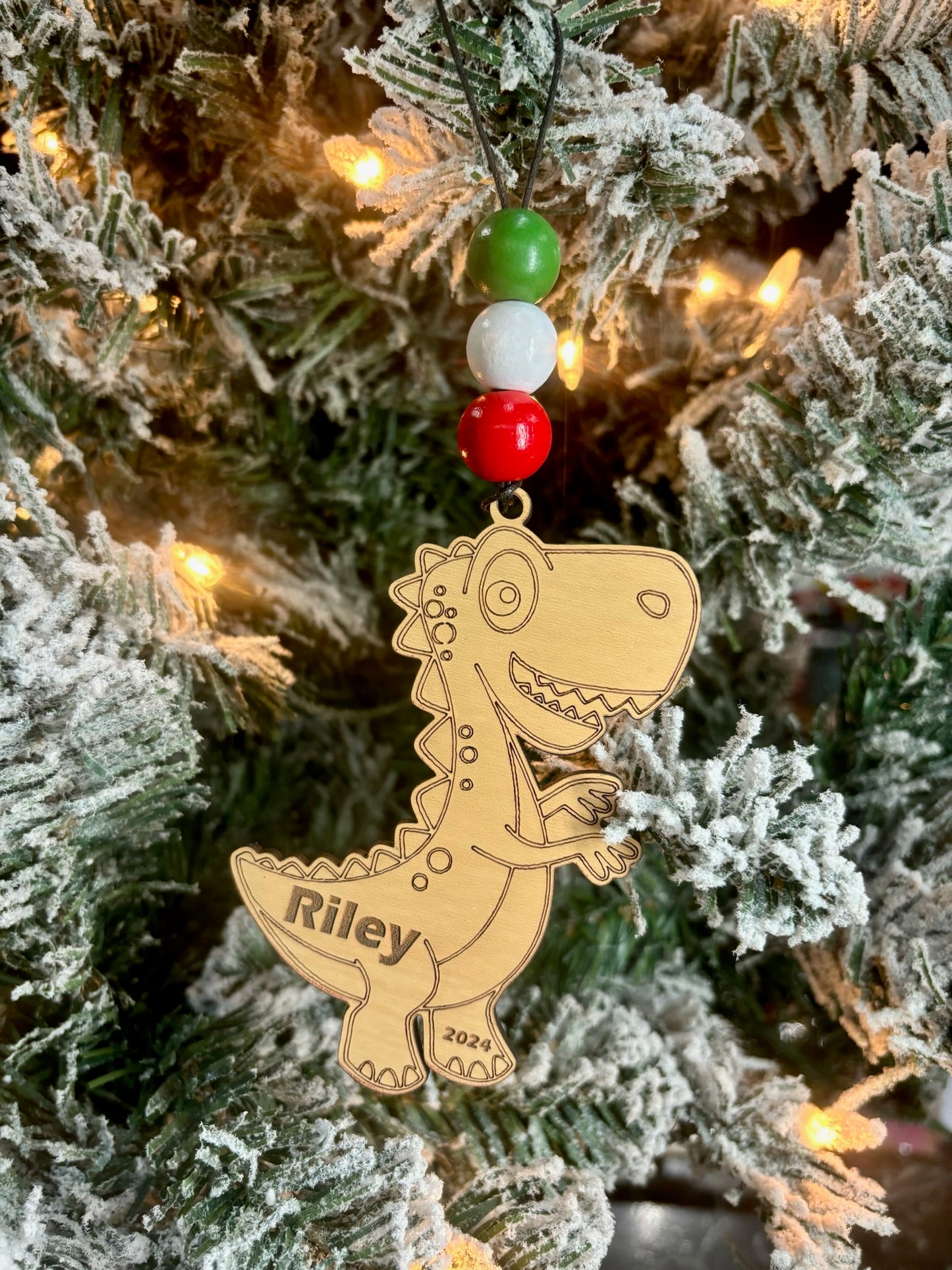 Dinosaur  Personalized Ornament