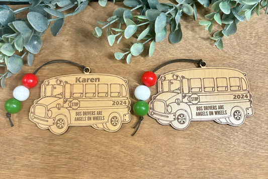 Bus Personalized Ornament