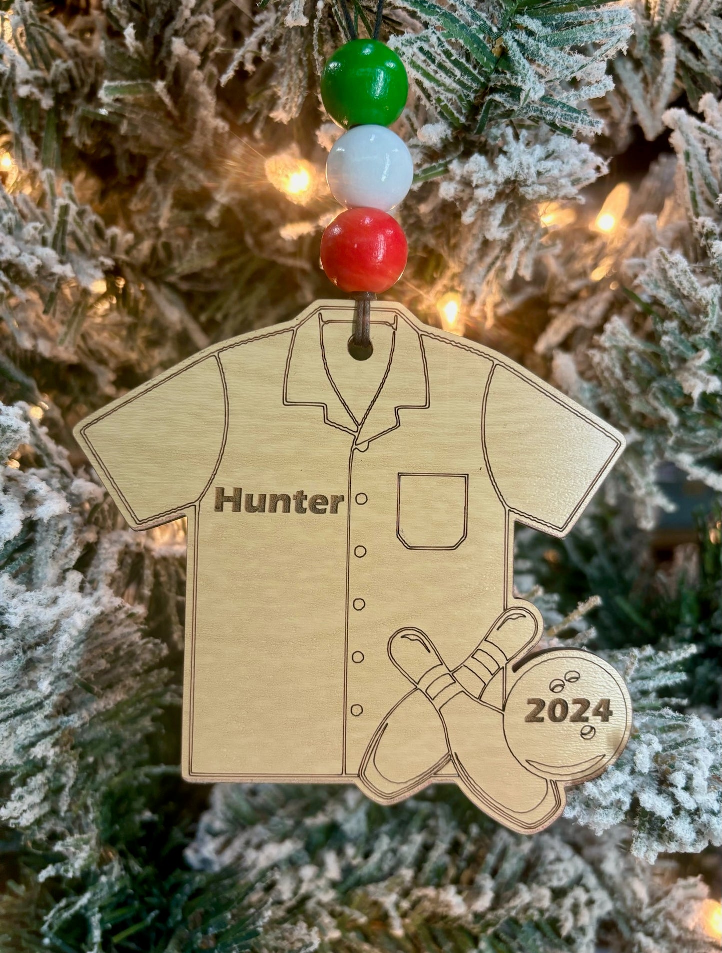 Bowling Personalized Ornament