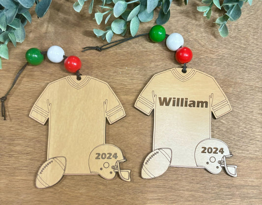 Football  Personalized Ornament