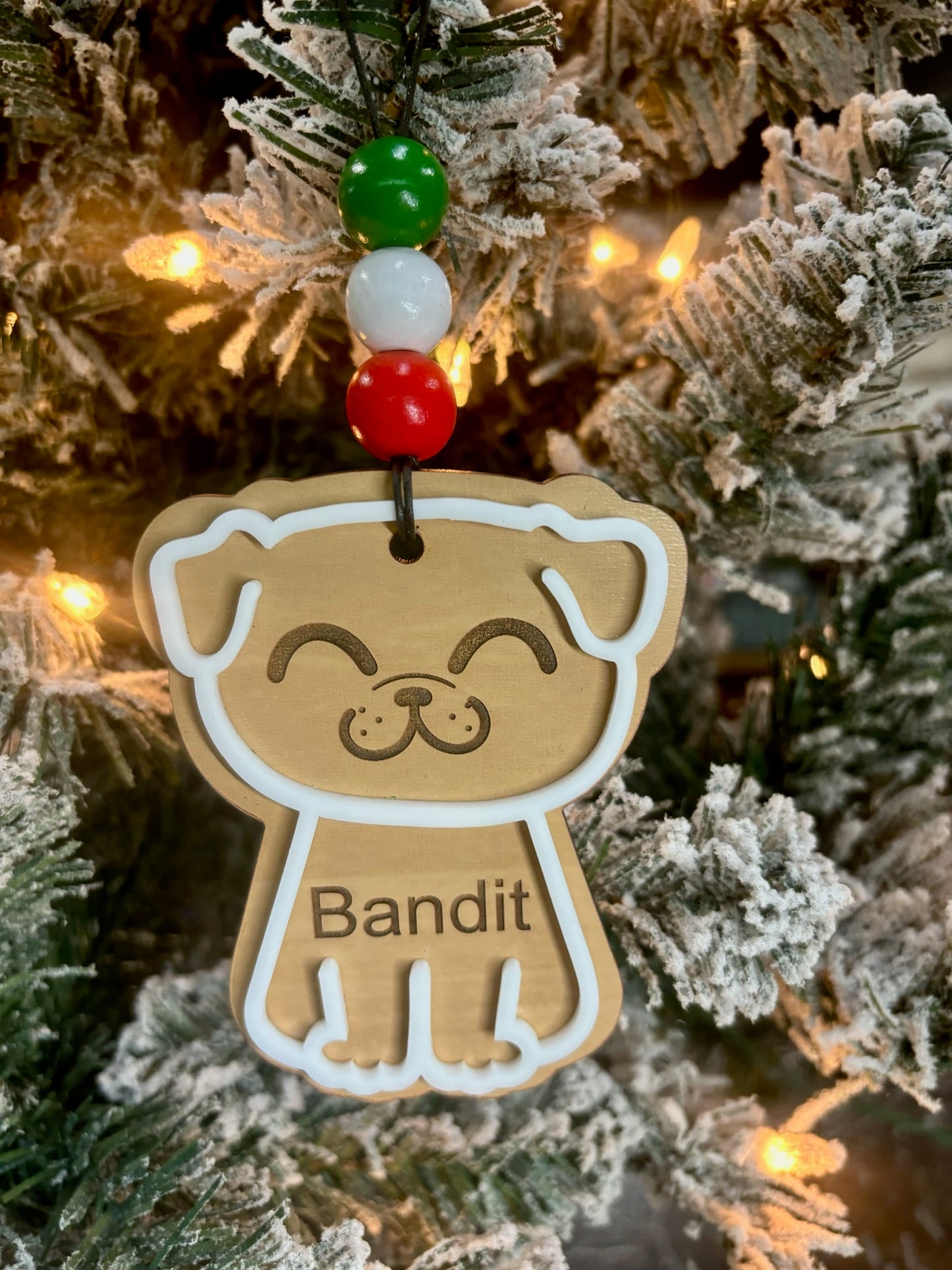 Cute Dog Personalized Ornament