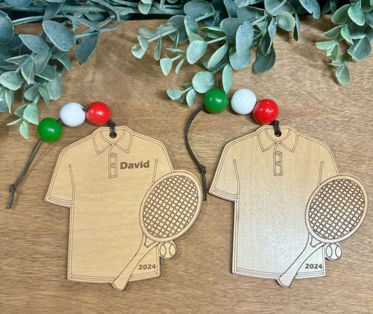 Tennis Boy Personalized Ornament