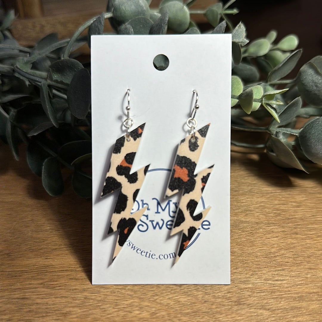 Leopard Lighting Earrings
