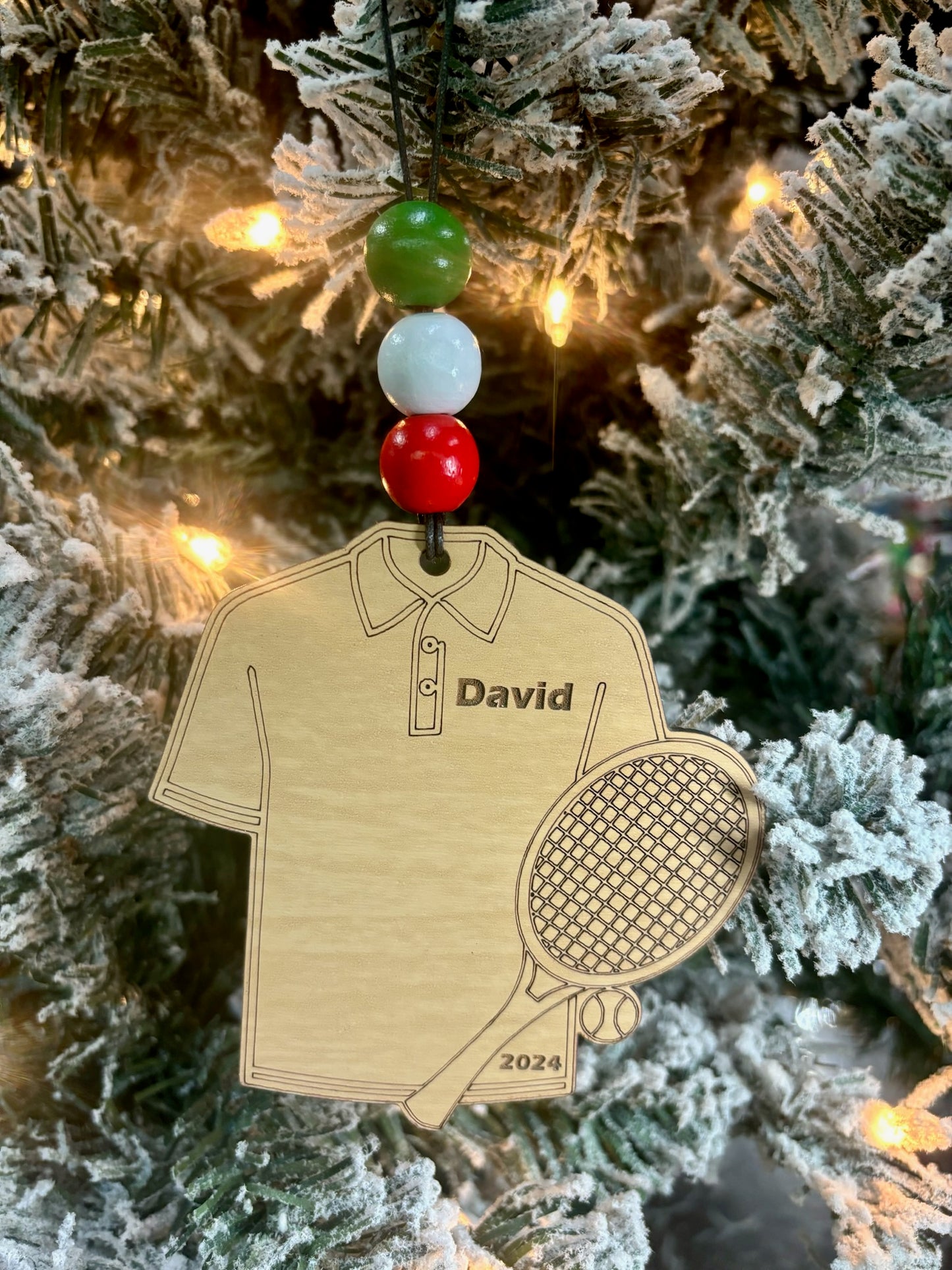 Tennis Boy Personalized Ornament