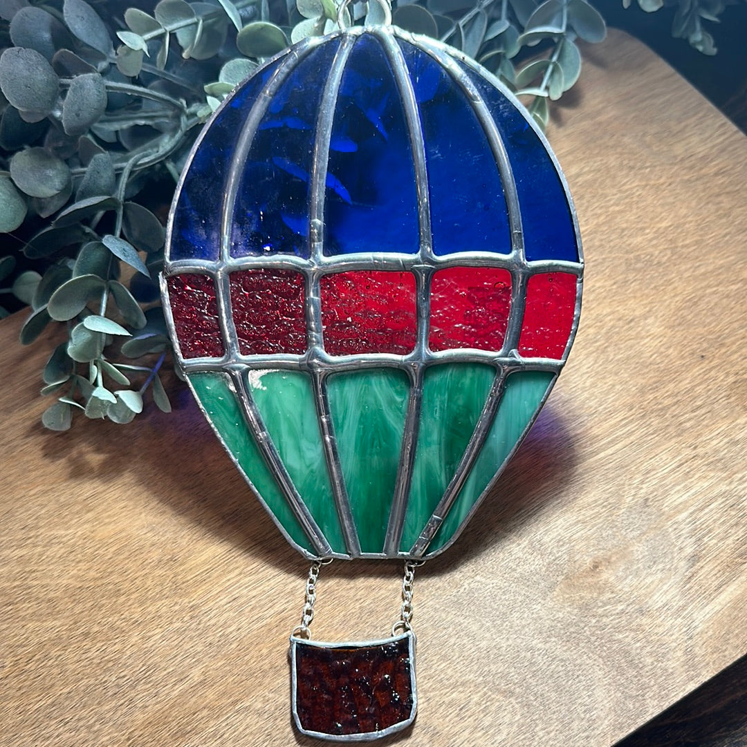Hot Air Balloon  stained glass