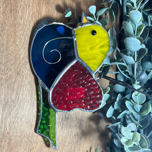 Colorful Bird Stained Glass