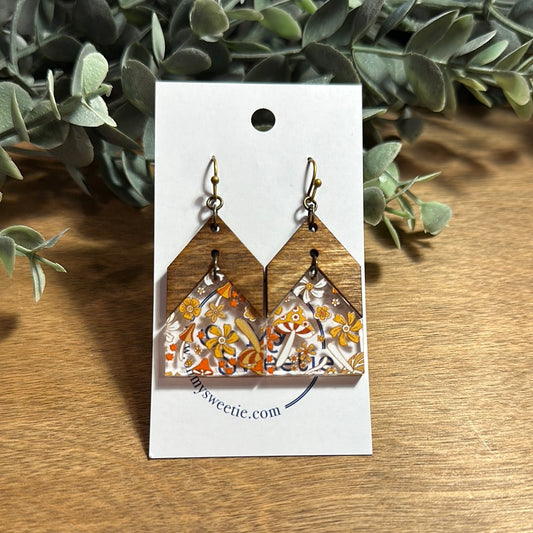 Retro Mushroom Arrow Earrings