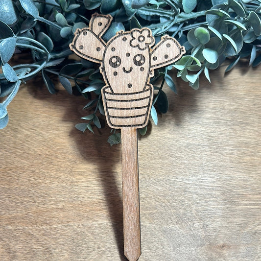 Flower Cactus Plant stake