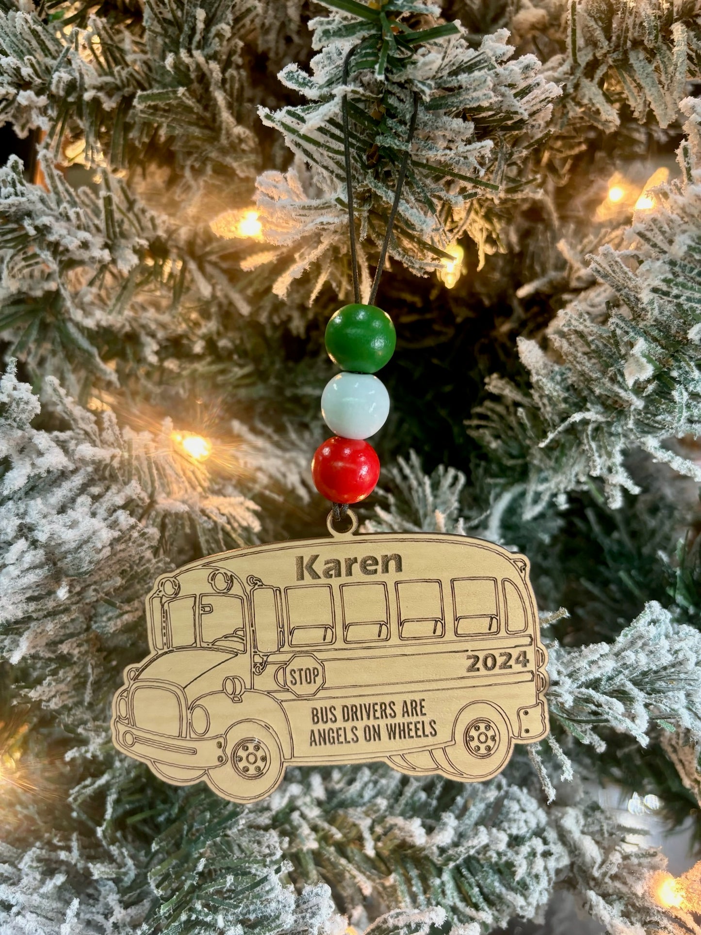 Bus Personalized Ornament