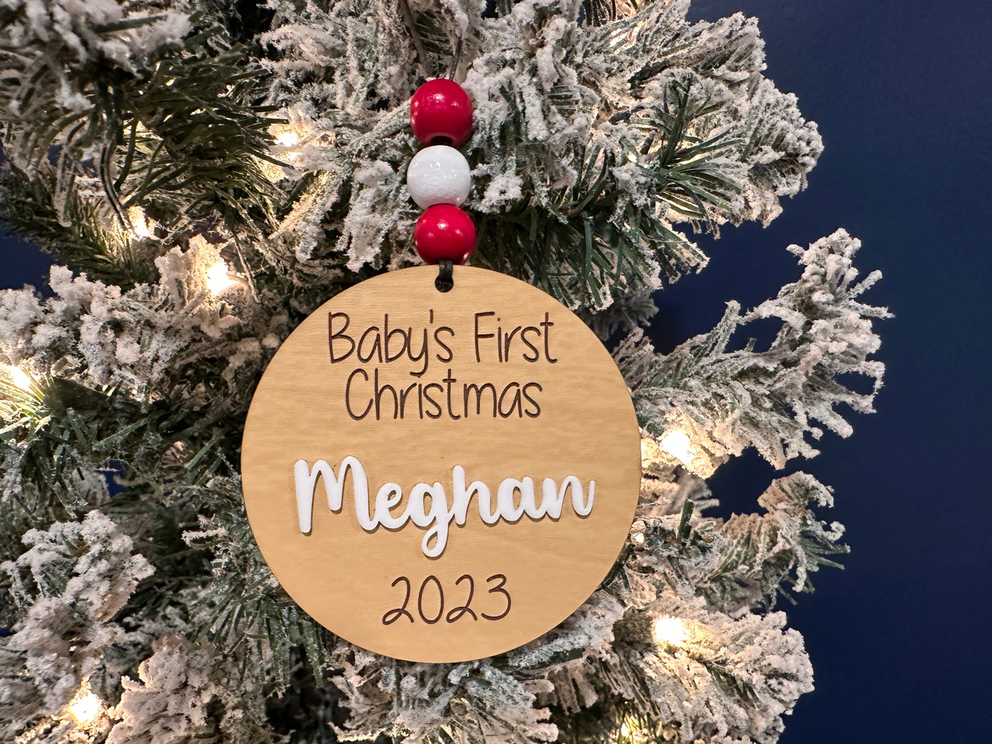 Custom Baby’s First Ornament