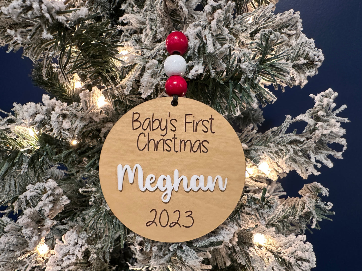 Custom Baby’s First Ornament