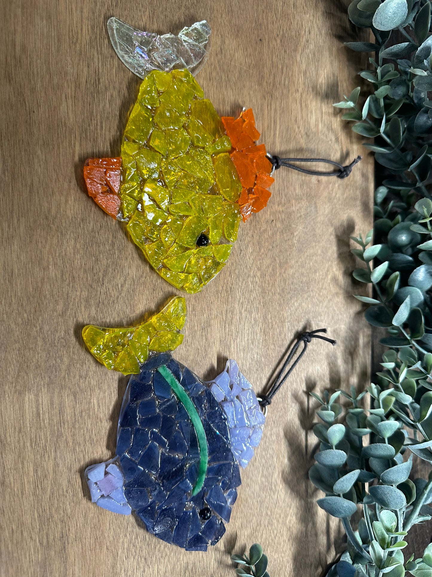 Mosaic Fish Glass