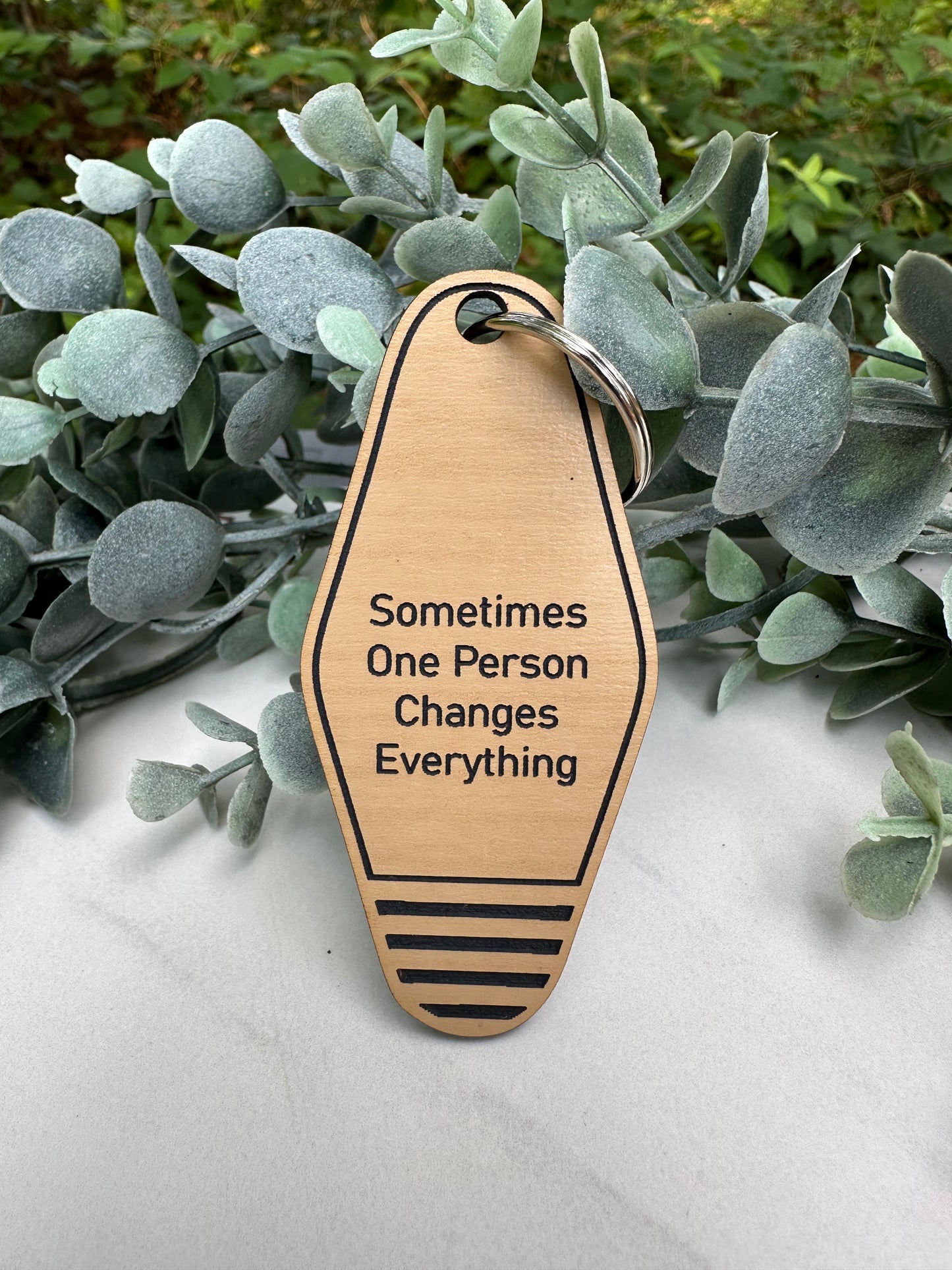 One Person Keychain