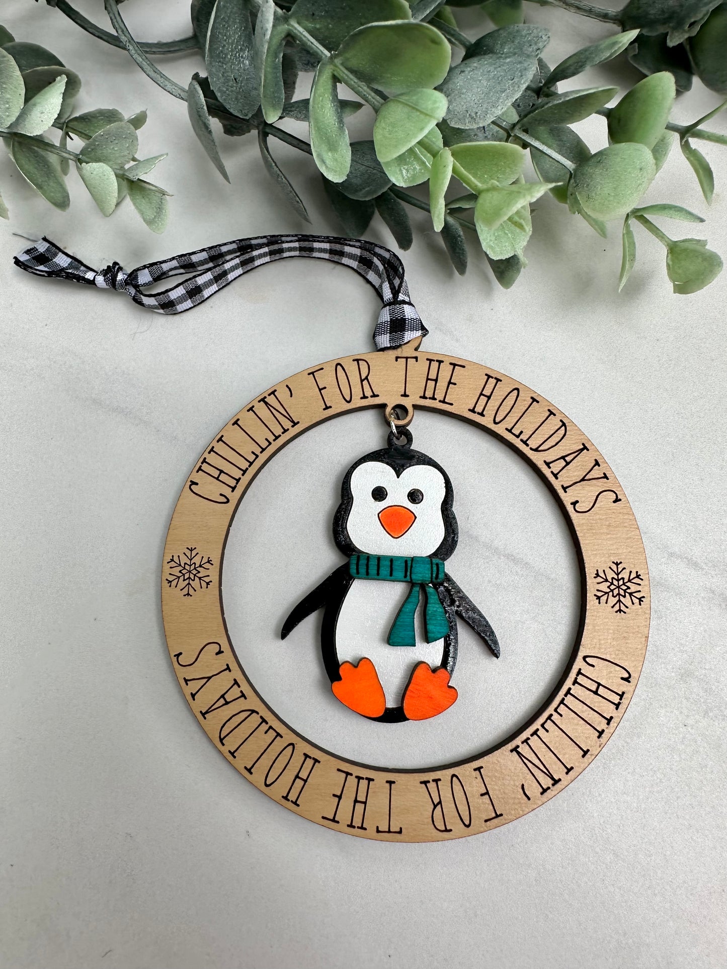Chillin Penguin Ornament
